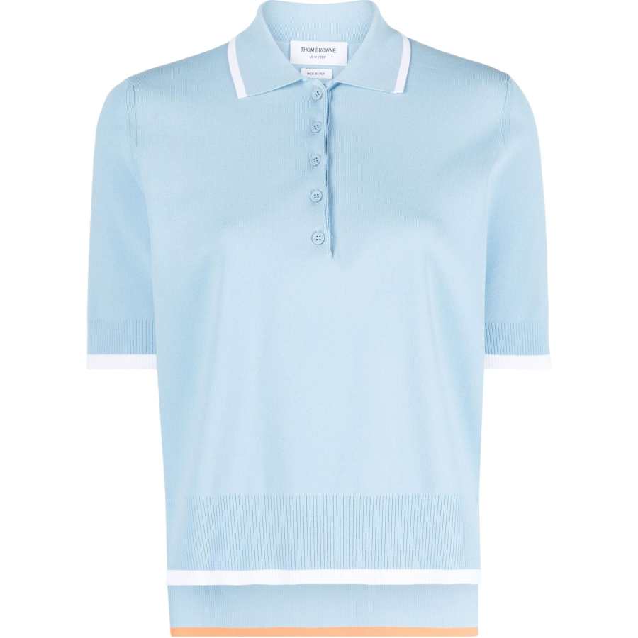 THOM BROWNE THOM BROWNE Rib stitch Boxy Polo Shirt