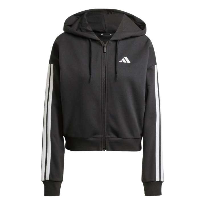 Adidas Adidas ESSENTIALS W 3S FT FZ HD Jacket Women's Black