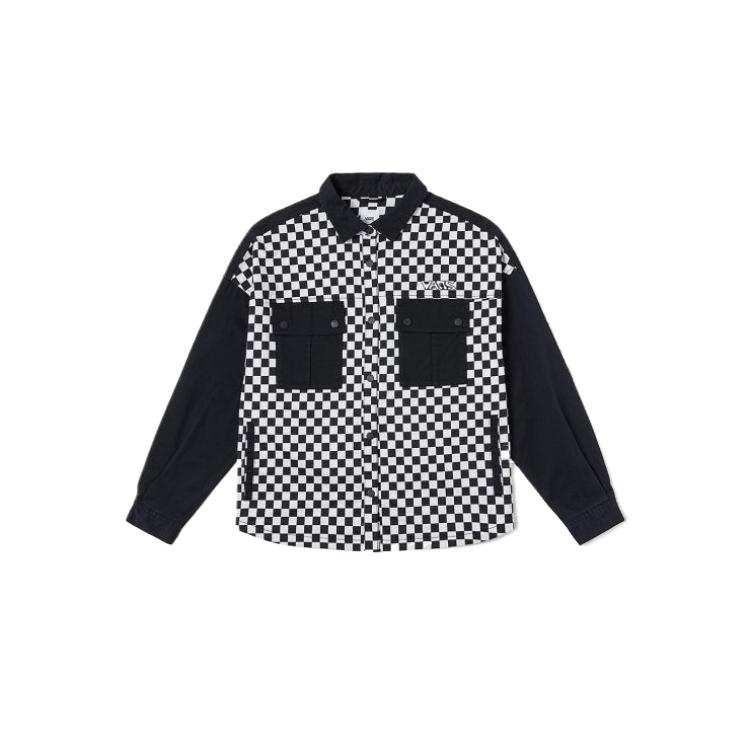 Vans Vans Shirt Women's Black Checkerboard