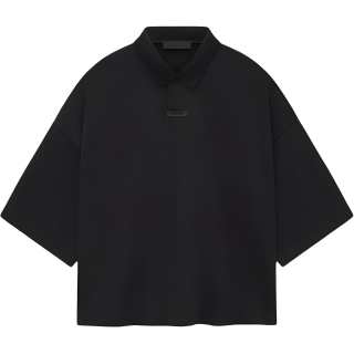 Fear Of God Essentials piqué cropped polo top