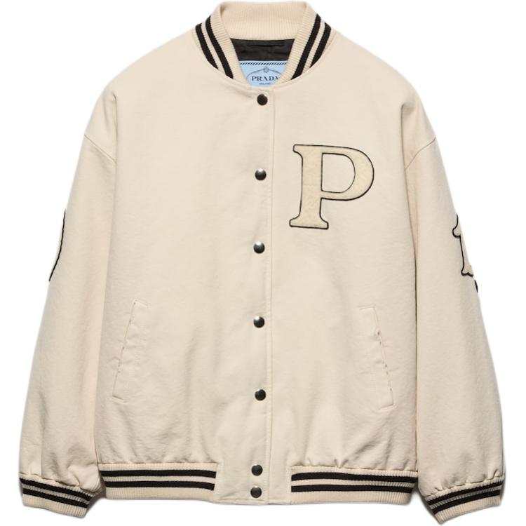 PRADA PRADA Canvas Bomber Jacket With Patches