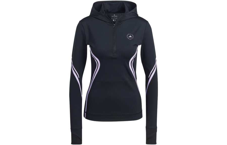 Adidas Adidas X Stella McCartney Color Block Slim Fit Sports Hooded Jacket Women's Black