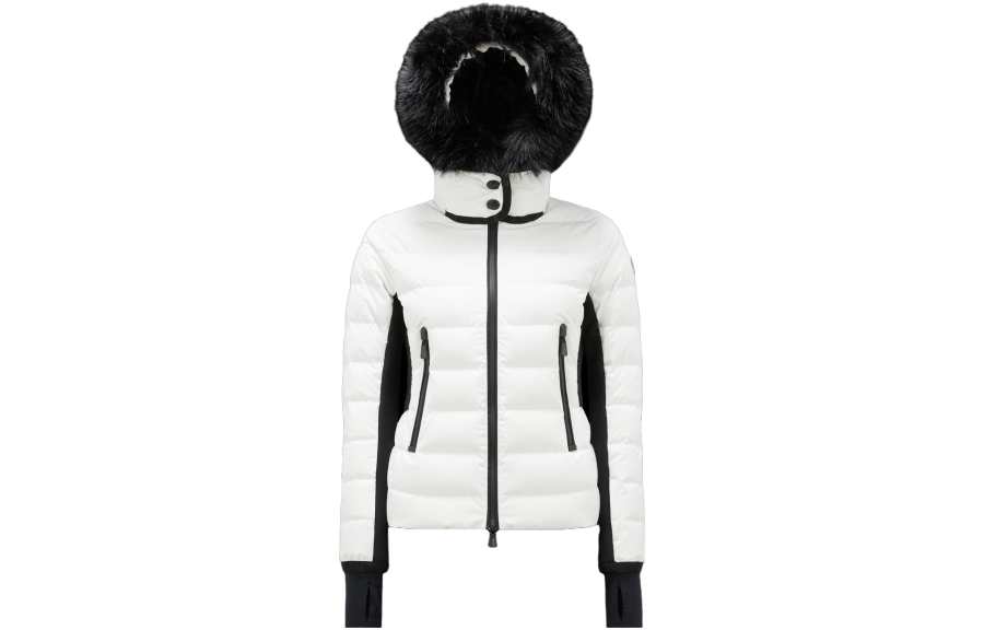 Moncler Down Jackets Women's White Hooded Moderate Other