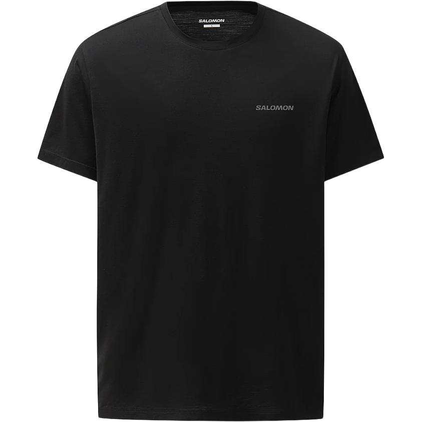 SALOMON T Shirts Men's Black Crew Neck