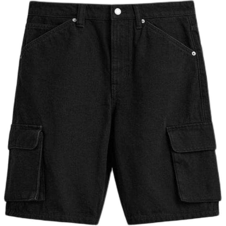 ZARA Denim Shorts Men's Black Moderate