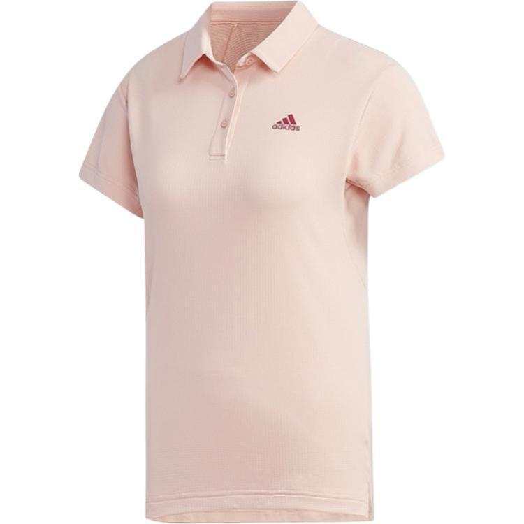 Adidas Adidas Polo Shirts Women's Pink Polo Collar Moderate
