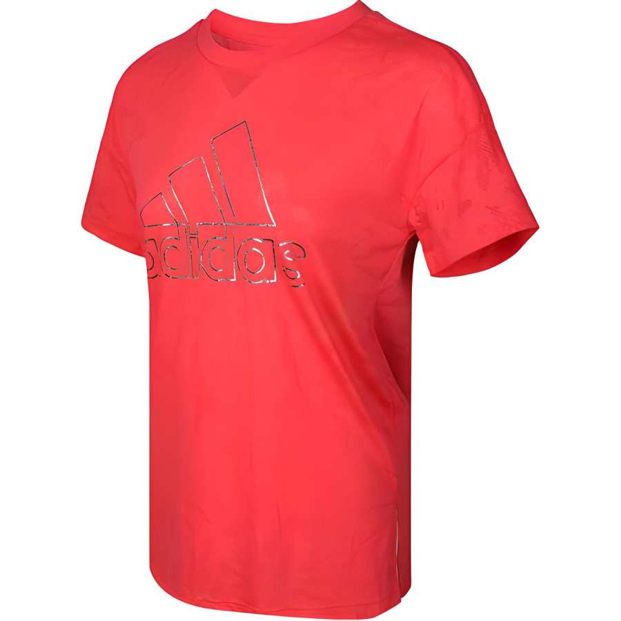 Adidas Adidas T Shirts Women's Pink Crew Neck Moderate Straight Fit