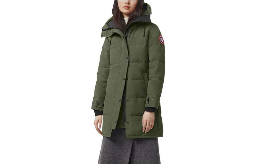 Canada Goose Shelburne FW22 Down Jacket Parka Coat Women's Army Green