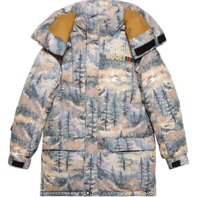 GUCCI X The North Face Padded Jacket 'Forest Print'