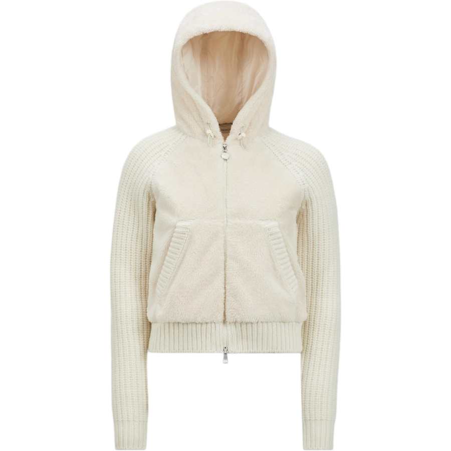 Moncler Padded Teddy Zip Up Hoodie