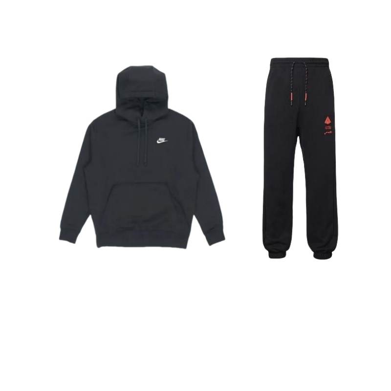 Nike Nike Sportswear Club Fleece Thermal Pullover Fleece Lined Hoodie Comfortable Fashion Pants Casual Sportswear Unisex