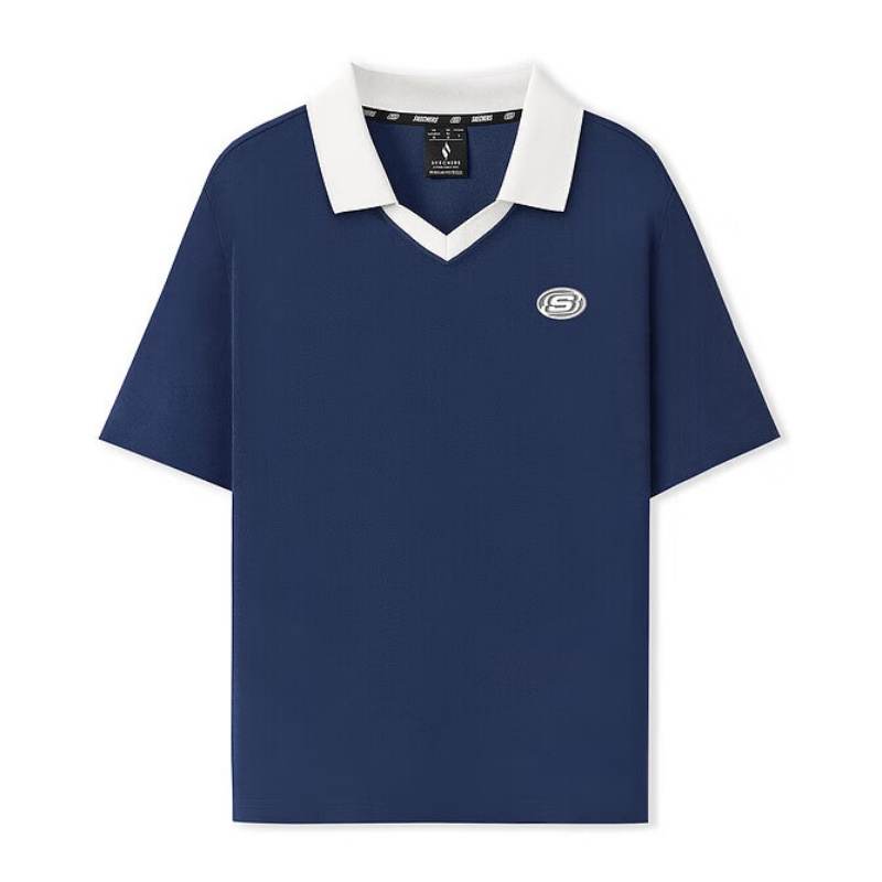 Skechers Sports League Collection Polo Shirt Women's Marine Blue 00DU