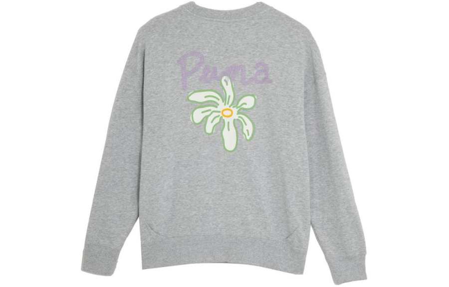PUMA American Sweatshirt Women's Light Mixed Gray