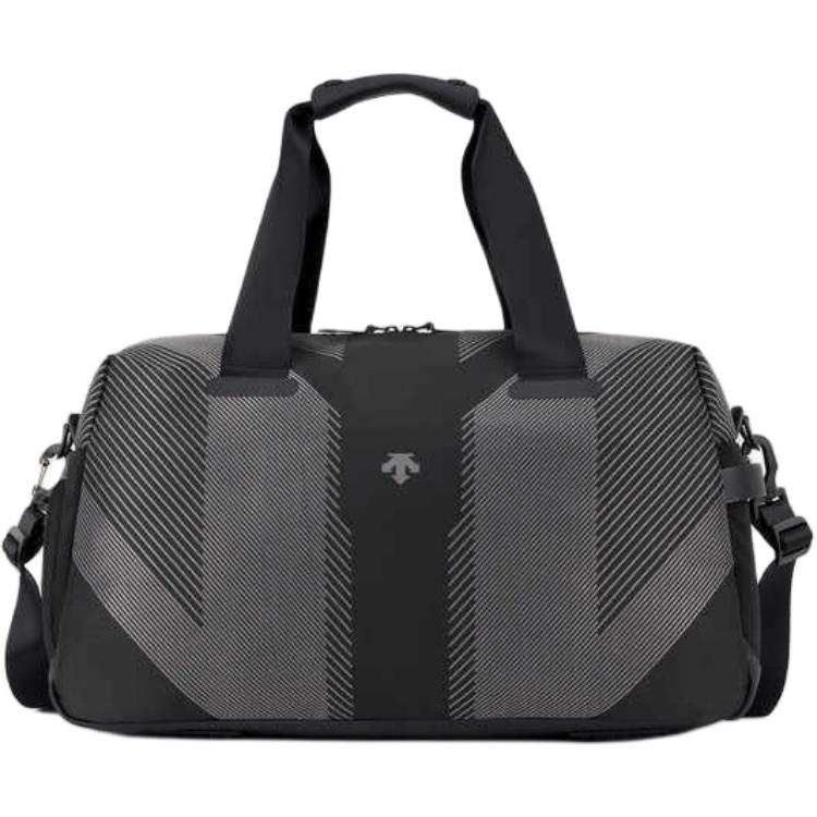 DESCENTE Training Travel Bag Outdoor Bag Knitted Jacquard Black Men's