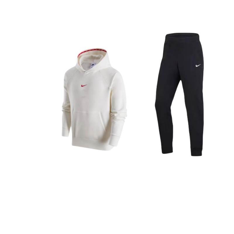 Nike Nike CNY Logo Patterned Print Fleece Lined Pullover Hoodie Comfortable Soft Long Pants Casual Sportswear Unisex