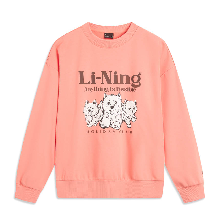 Li-Ning Li Ning Sweatshirt Women's Rust Pink Orange