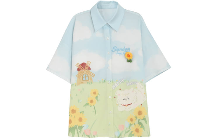 SNBL SNBL Shirts Women's Blue Lapel Moderate Other