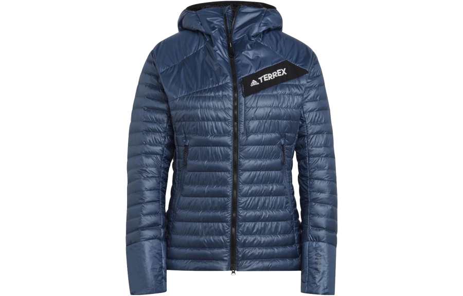 Adidas Adidas Down Jackets Women's Magical Steel Blue Hooded Moderate Other