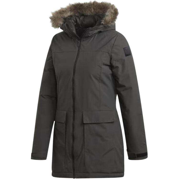 Adidas Adidas Puffer Jacket Women's Gray Green
