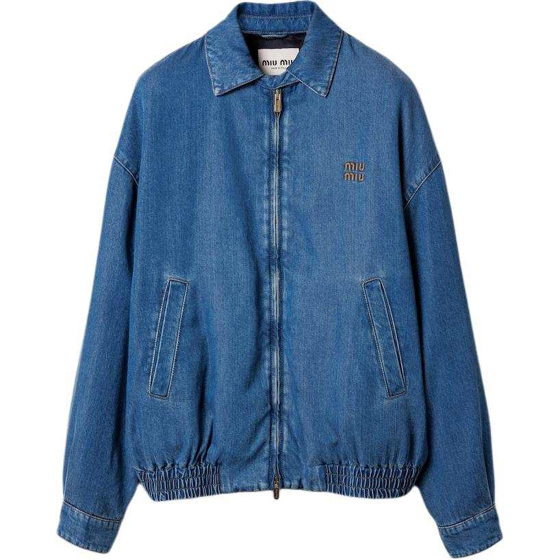 MIU MIU MIU MIU Logo embroidered Jacket