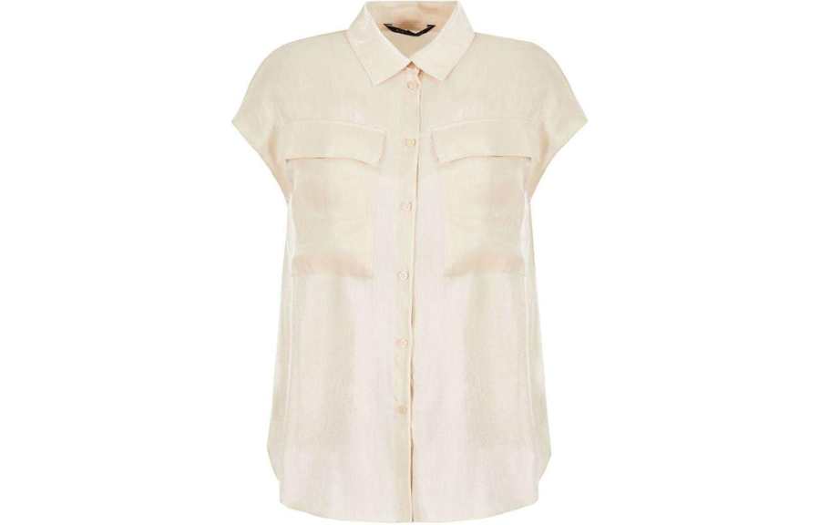 ARMANI EXCHANGE Flap-pocket Crepe Shirt