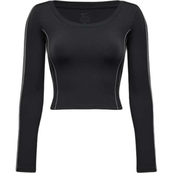 Nike Nike T Shirts Women's Black Crew Neck Moderate Straight Fit