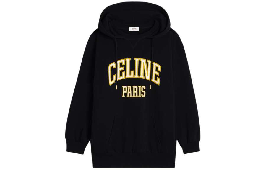 CELINE Oversized Hoodie In Cotton Fleece