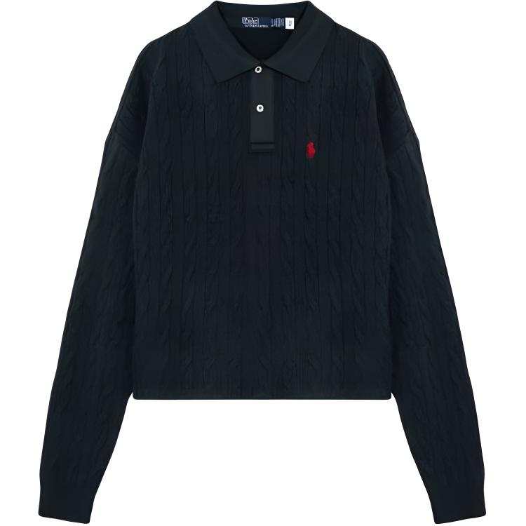 Polo Ralph Lauren Ralph Lauren Pony Embroidered Cable-Knit Polo Shirt