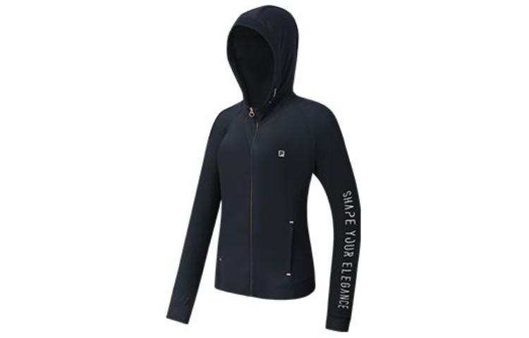 FILA Jackets Women's Pitch Black Hooded Moderate Other