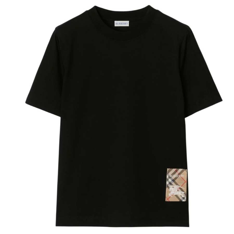 Burberry T Shirt Women's Black Classic Version