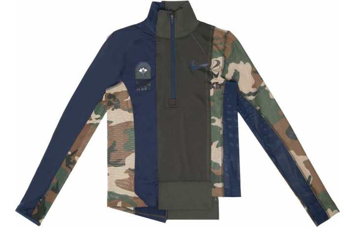 Nike Nike X Sacai Women's Half Zip Running Jacket Sequoia/Obsidian