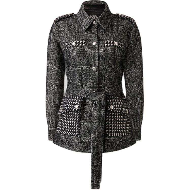 KARL LAGERFELD / Karl Lagerfeld Jeans Jackets & Coats Women's Black White