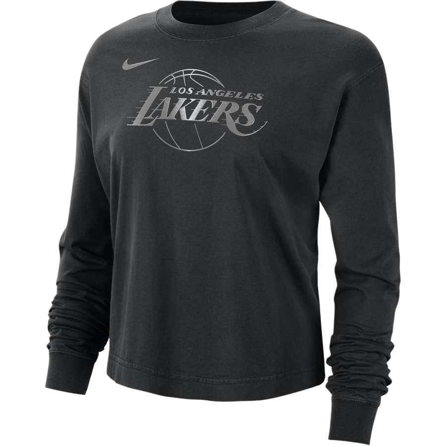 Nike Nike Los Angeles Lakers Courtside Women's Nike Nba Shine Boxy Long-Sleeve T-Shirt