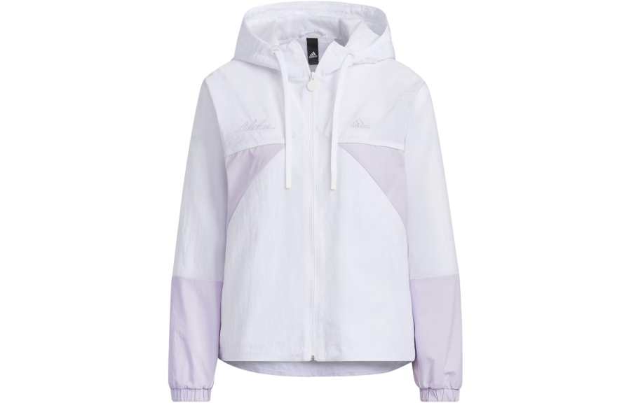 Adidas Adidas Jackets Women's White Hooded Non Detachable Moderate