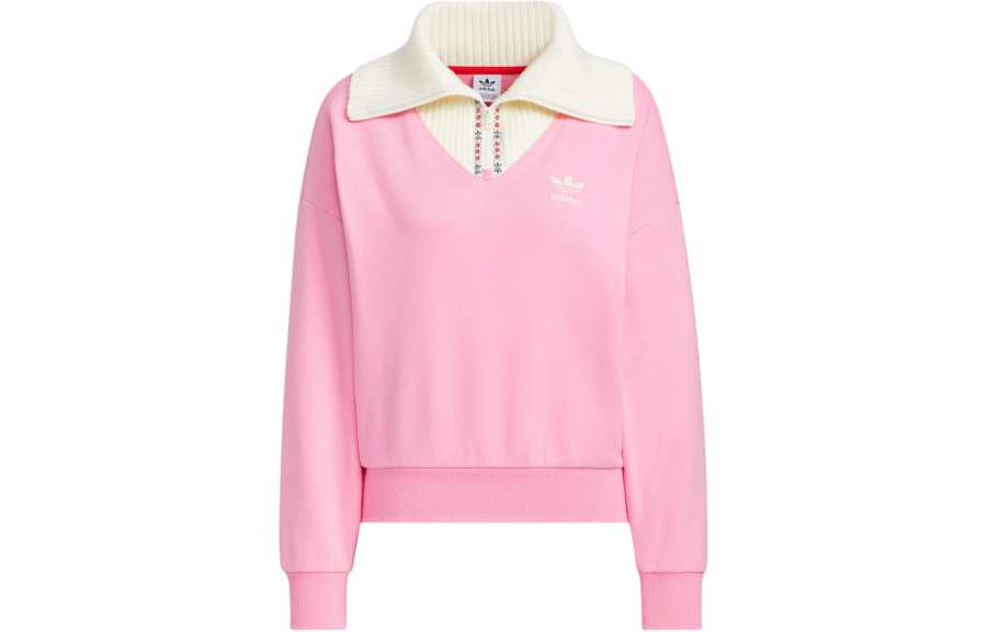 Adidas Originals x FEIFEI RUAN Crewneck Top Sweatshirt Women's Blessing Pink