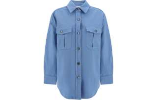 PAROSH Shirts Women's Blue Lapel Moderate Other