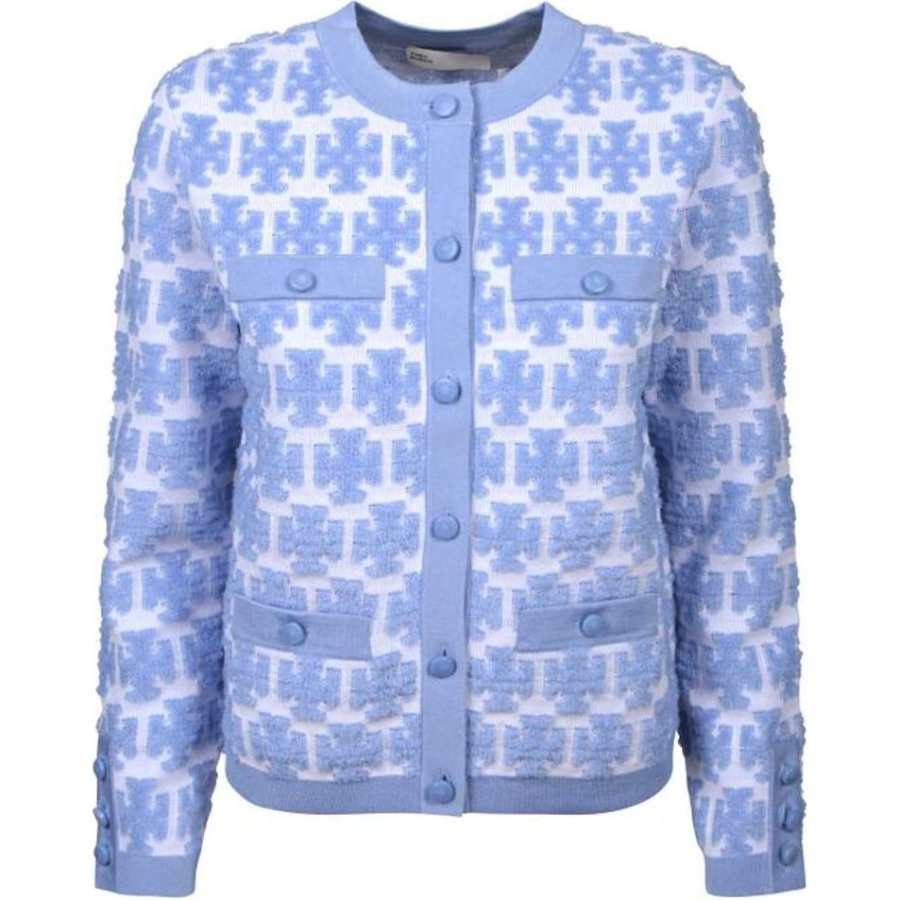 TORY BURCH TORY BURCH Double T-Monogram Knitted Cardigan