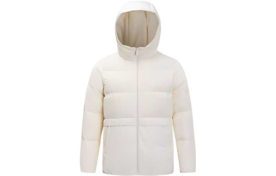 ANTA ANTA Down Jackets Women's White Hooded Down Jacket