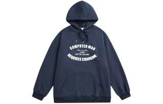 NANDCHN Sweatshirts Unisex Hooded Thickened Regular