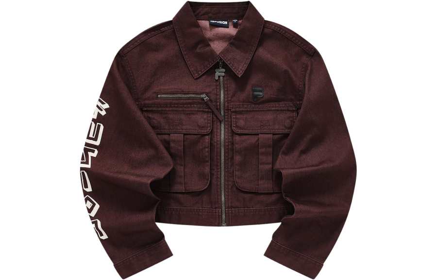 FILA FUSION WORKWEAR Jacket Women's Red Maple Brown