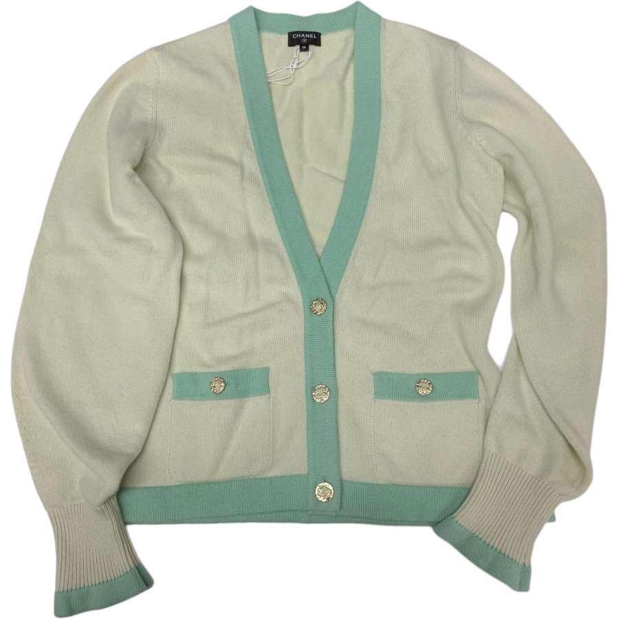 CHANEL 23S Cashmere Sweater Women's Green