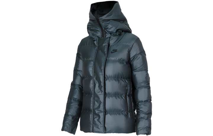 Nike Nike Down Jackets Women's Green Hooded Thickened Other