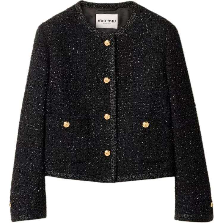 MIU MIU MIU MIU Button-Up Cropped Jacket