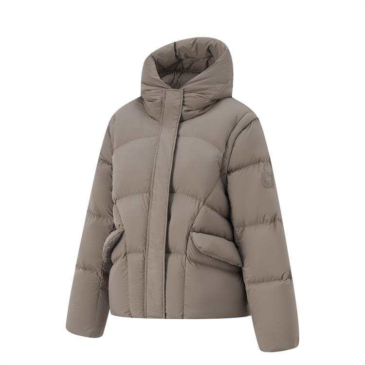 Li-Ning Li Ning Down Jacket Women's Tree Gray Brown
