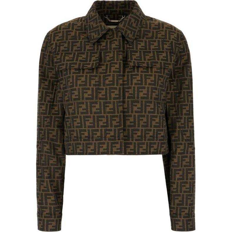 FENDI Fendi FF-motif cropped jacket