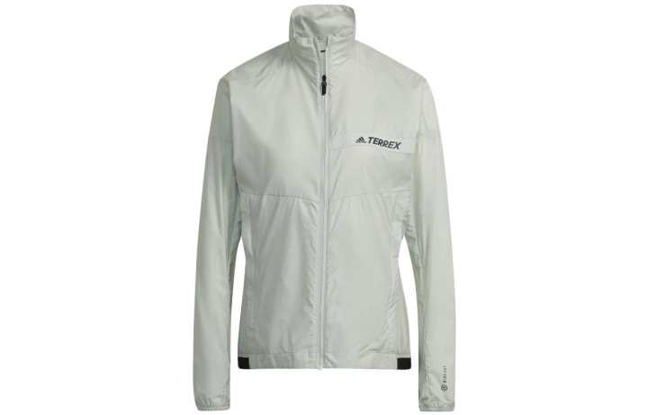 Adidas Adidas Terrex Jackets Women's Linen Green Stand Collar Moderate Other