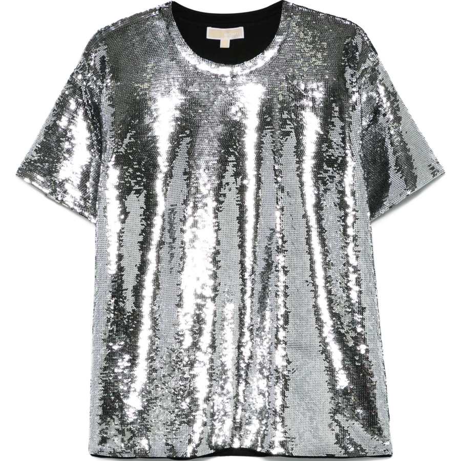 MICHAEL KORS Regular T Shirt Women's Silver