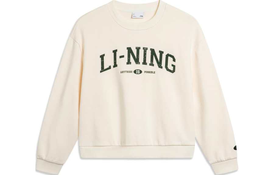 Li-Ning Li Ning Sports Life Collection Sweatshirt Women's Ecru