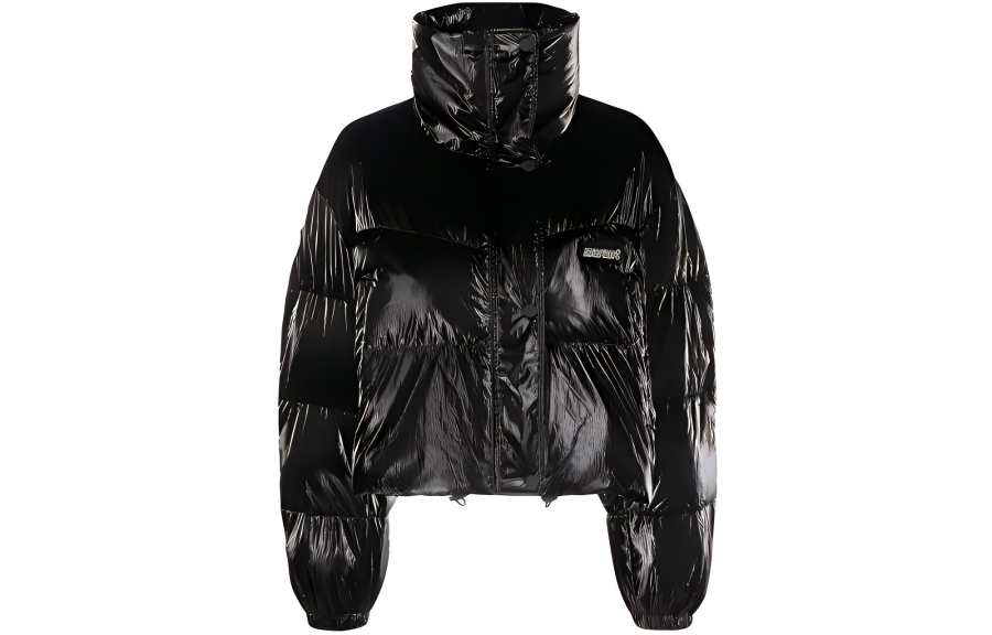 ISABEL MARANT ETOILE Logo-Patch Funnel Neck Padded Jacket