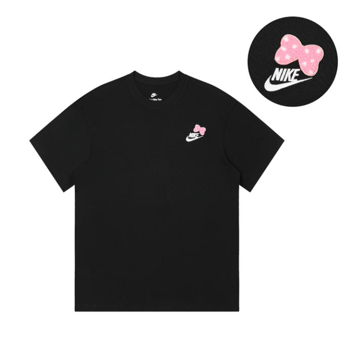 Nike Nike T Shirts Unisex Black Crew Neck Moderate Straight Fit